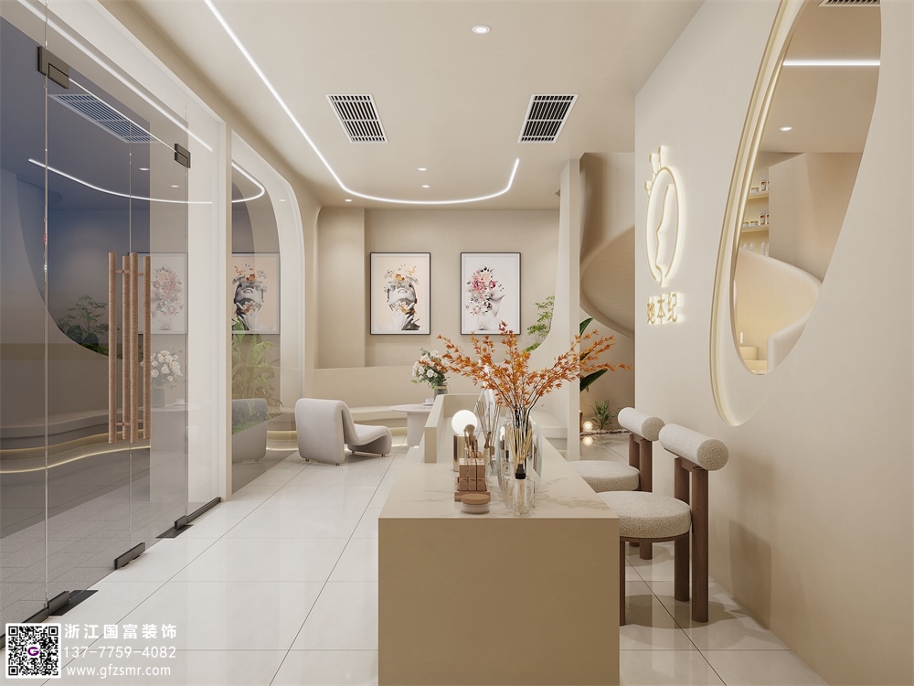 宅寂風(fēng)美容院裝修設計要點(diǎn)介紹？